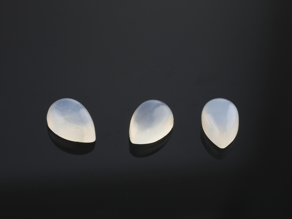 White Moonstone 6x4mm Pear Shape 