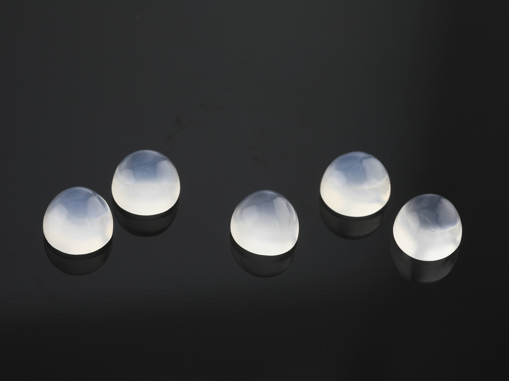 White Moonstone 4.00mm Round Cabochon