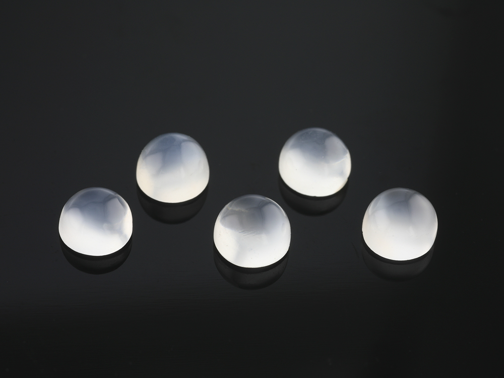 White Moonstone 4.50mm Round Cabochon