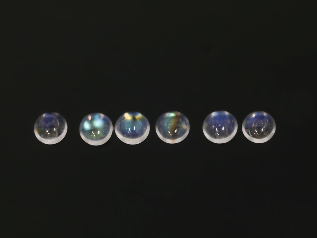 Blue Moonstone 3.50mm Round Cabochon