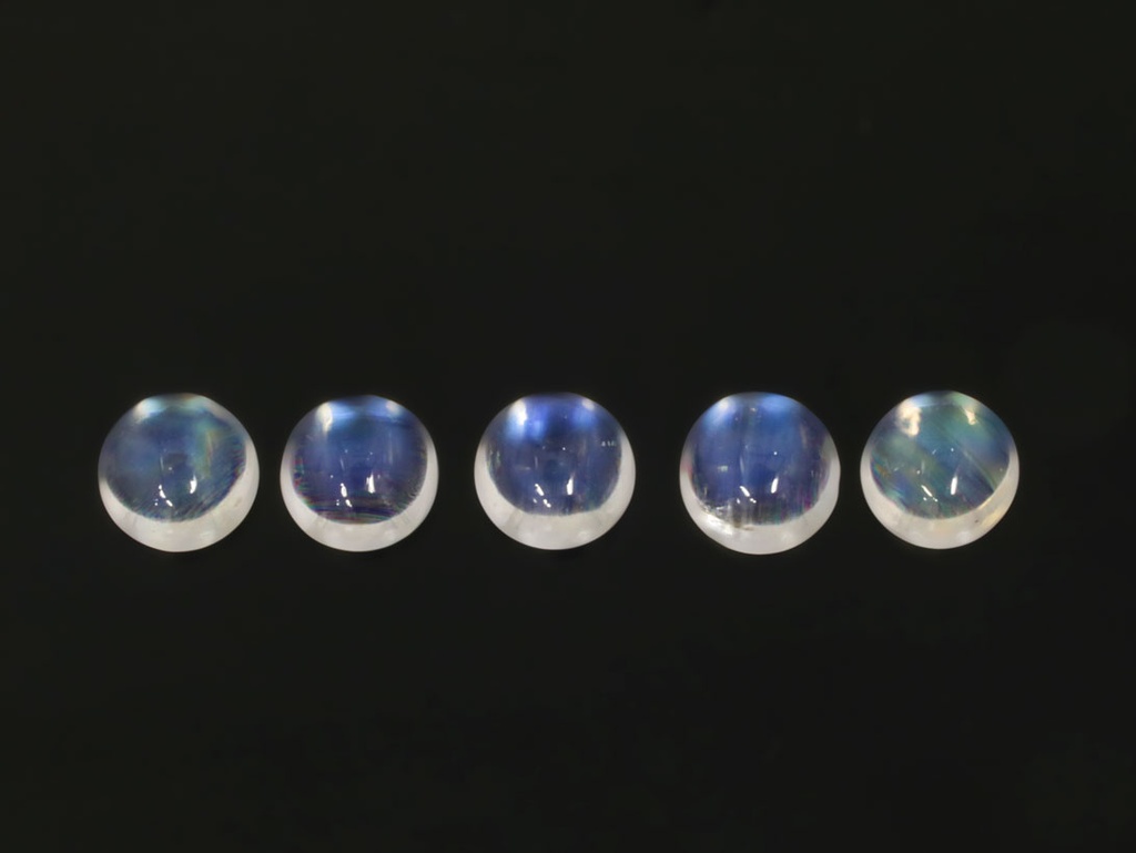 Blue Moonstone 4.50mm Round Cabochon