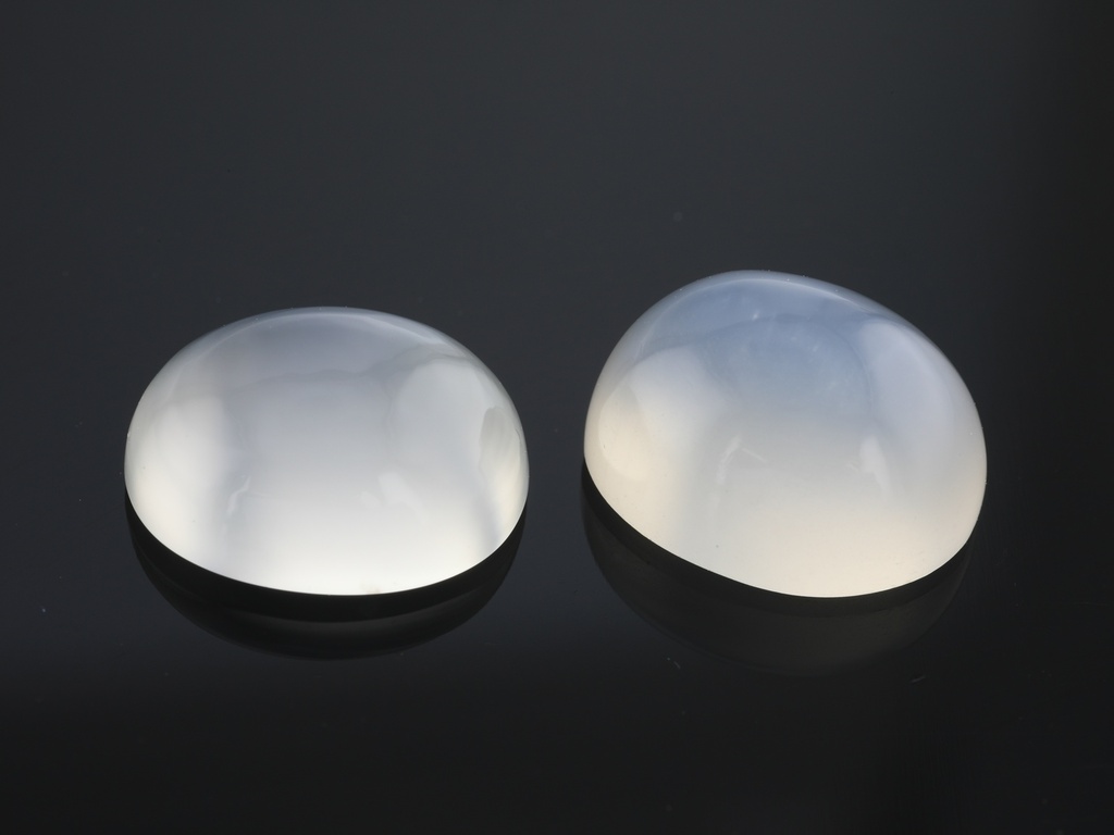 White Moonstone 10x8mm Oval Cabochon