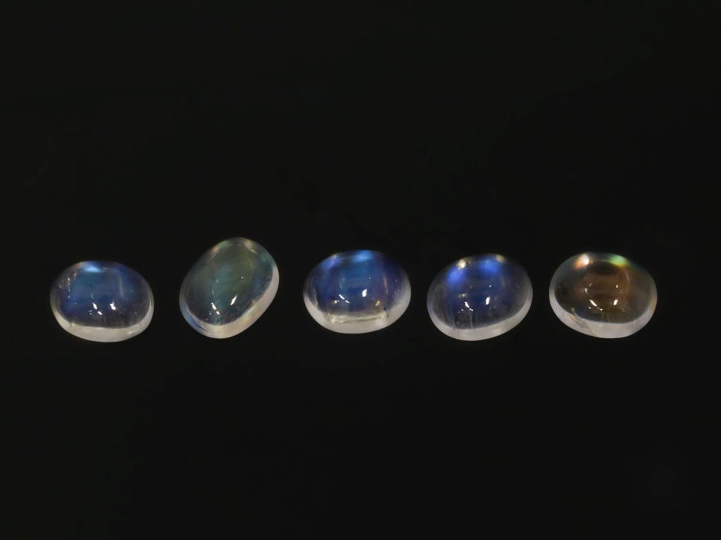 Blue Moonstone 5x4mm Oval Cabochon