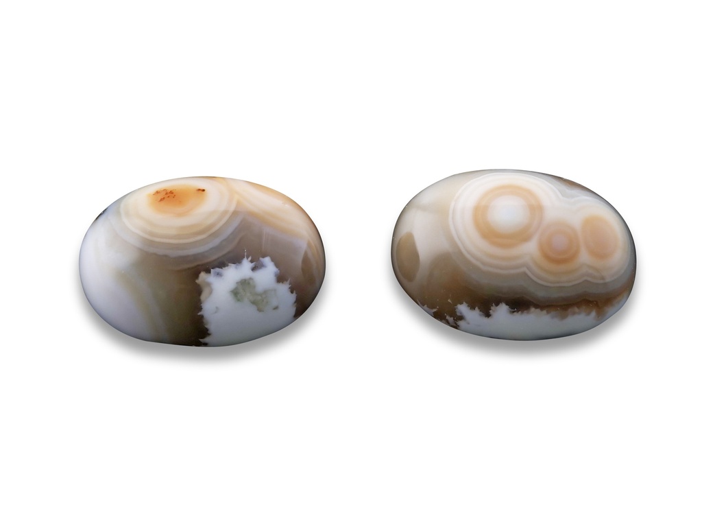 Ocean Jasper 14x10mm Oval Cabochon Pair