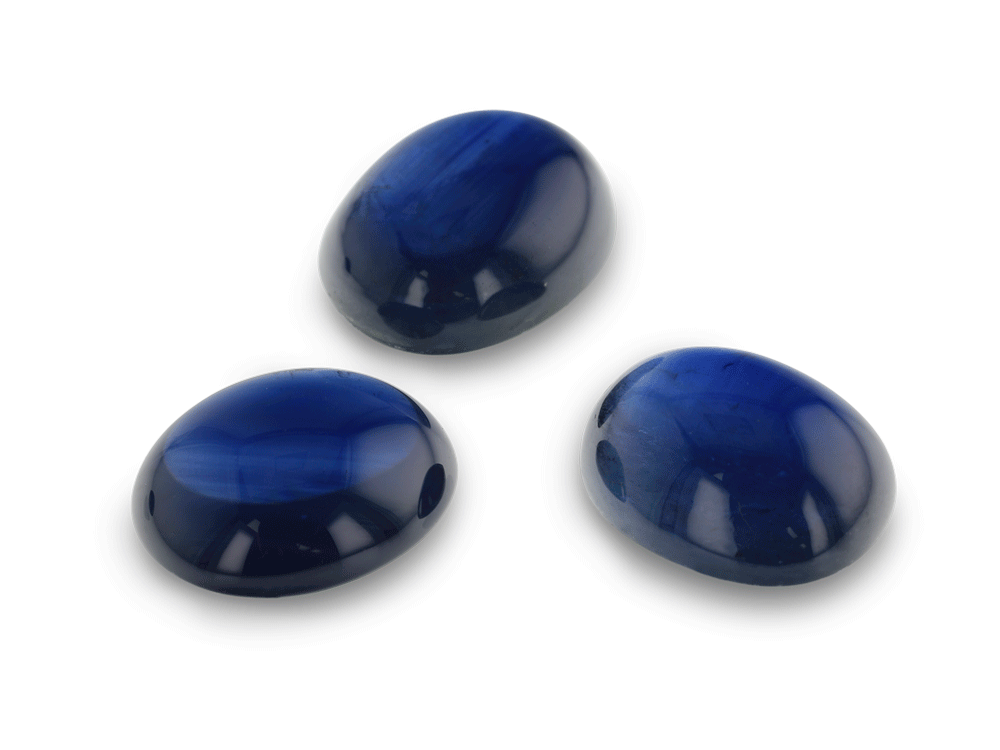 Blue Sapphire 10x8mm Oval Cabochon