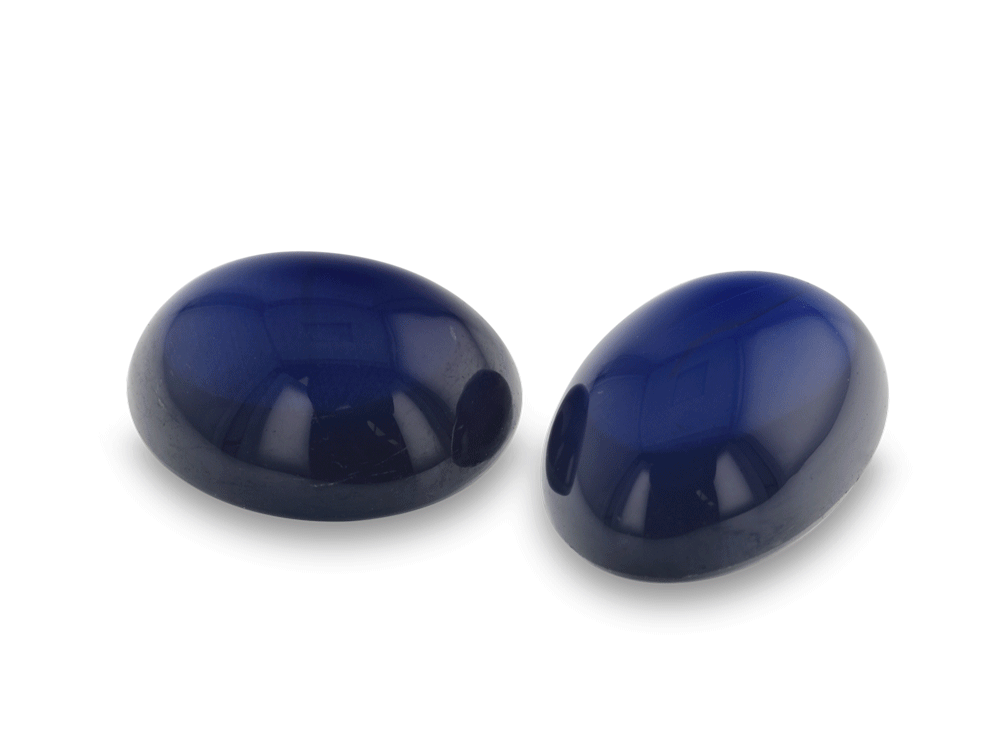 Blue Sapphire 8x6mm Oval Cabochon