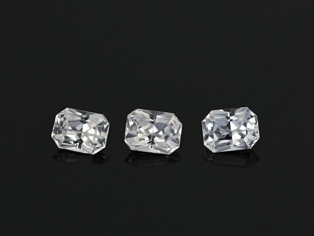 White Sapphire 4x3mm Radiant Cut