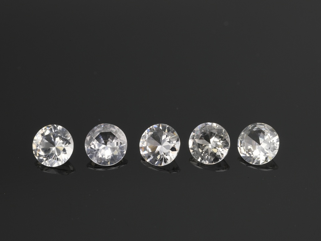 White Sapphire 3.00mm Round