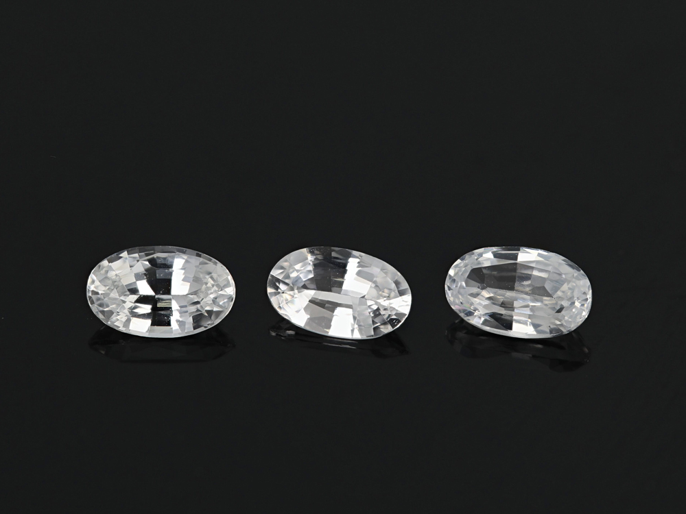 White Sapphire 5x3mm Oval