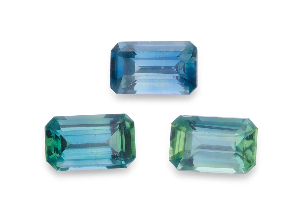 Green Sapphire 5x3mm Emerald Cut