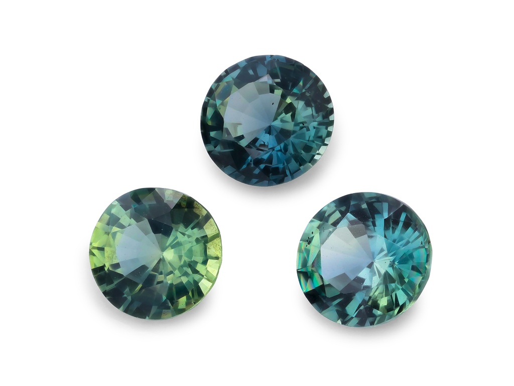 Green Sapphire 3.25mm Round