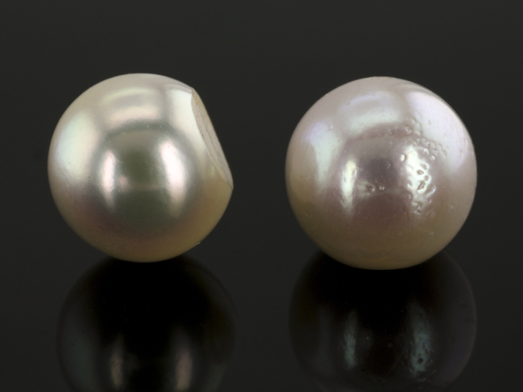 Akoya Pearl 6.50-7.00mm 3/4 Round Light Cream