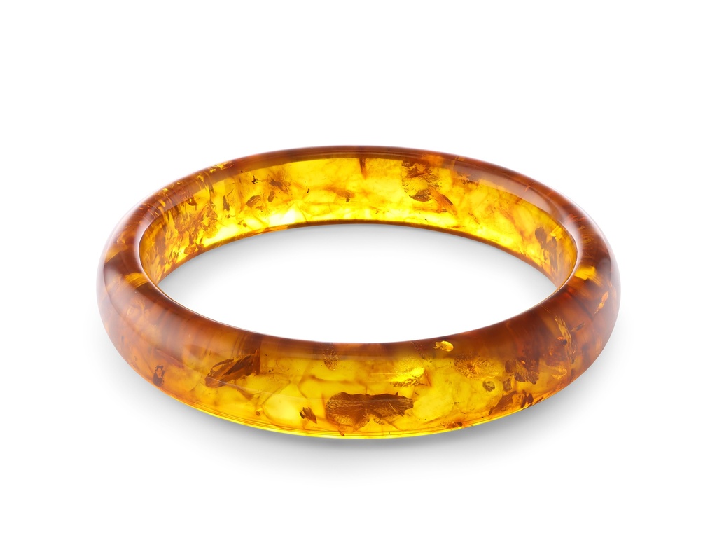 Pressed Amber Bangle 67mm