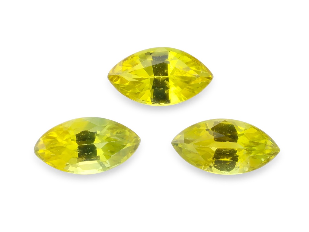 Parti Sapphire 6x3.5mm Marquise Yellow Green