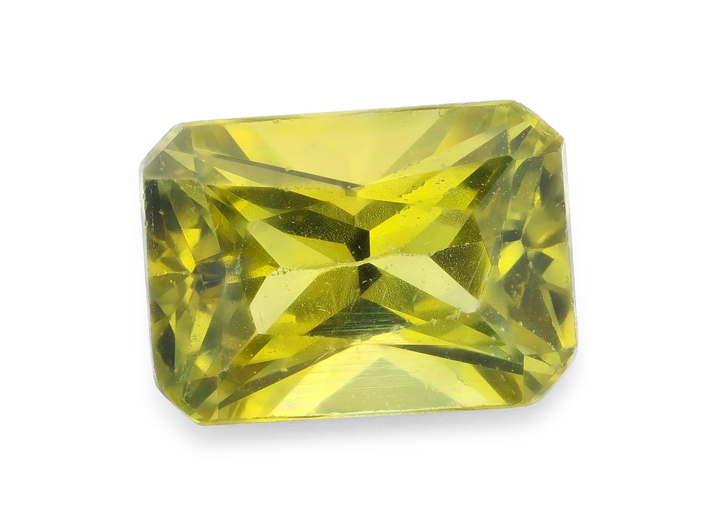 Parti Sapphire 4.5x3.5mm Radiant Cut Yellow Green