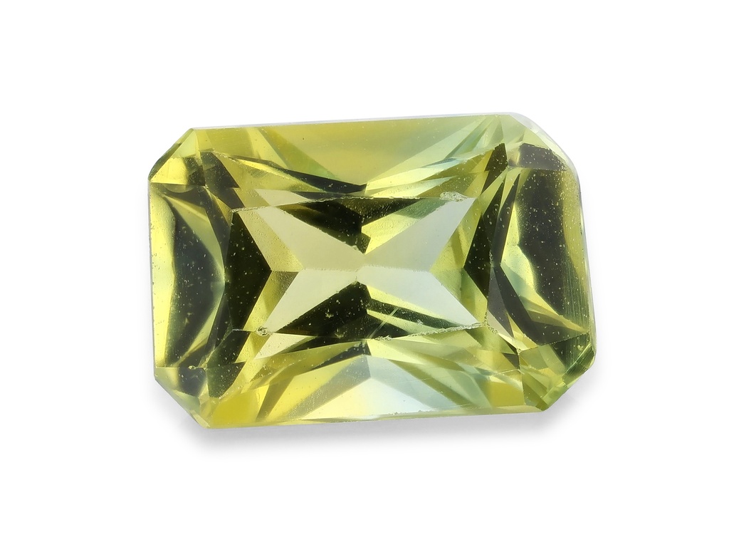 Parti Sapphire 5.5x4mm Radiant Cut Yellow Green