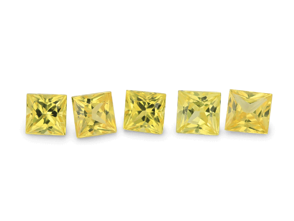 Yellow Sapphire 2.25mm Princess Cut 