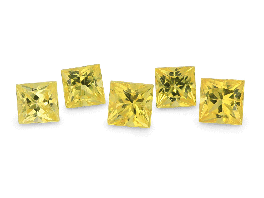 Yellow Sapphire 2.50mm Princess Cut 