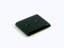 Onyx 12x10mm Baguette Buff Top Double Drilled