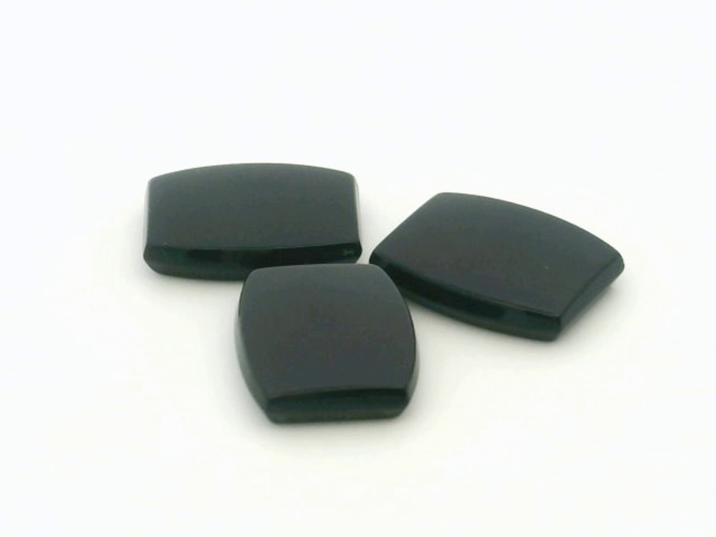 Onyx 10x8mm Barrel Double Bevel Buff Top