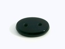 Onyx 12x10mm Oval Buff Top Double Drilled