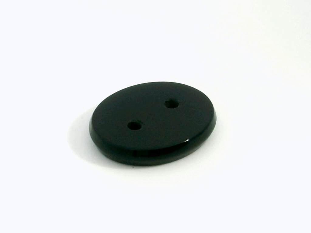 Onyx 14x12mm Oval Buff Top Double Drilled