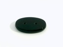 Onyx 16x12mm Oval Buff Top Double Drilled