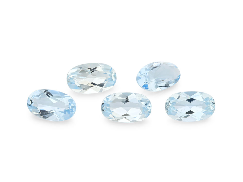 Aquamarine 5x3mm Oval Light Blue