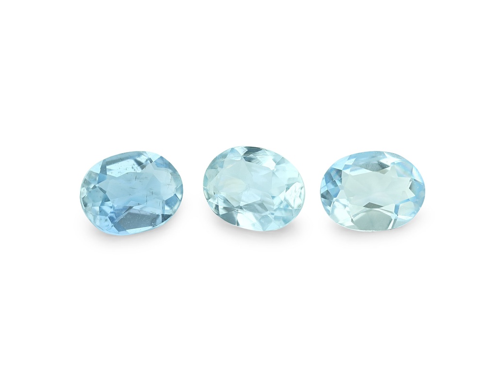 Aquamarine 5x4mm Oval Light Blue