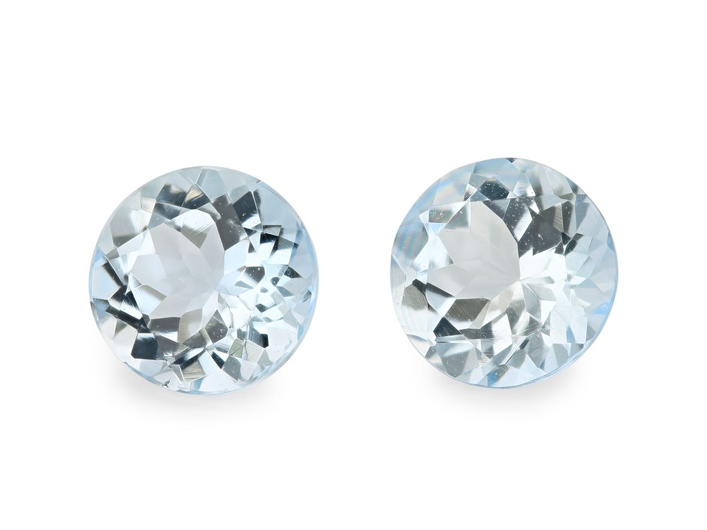 Aquamarine 6.00mm Round Light Blue