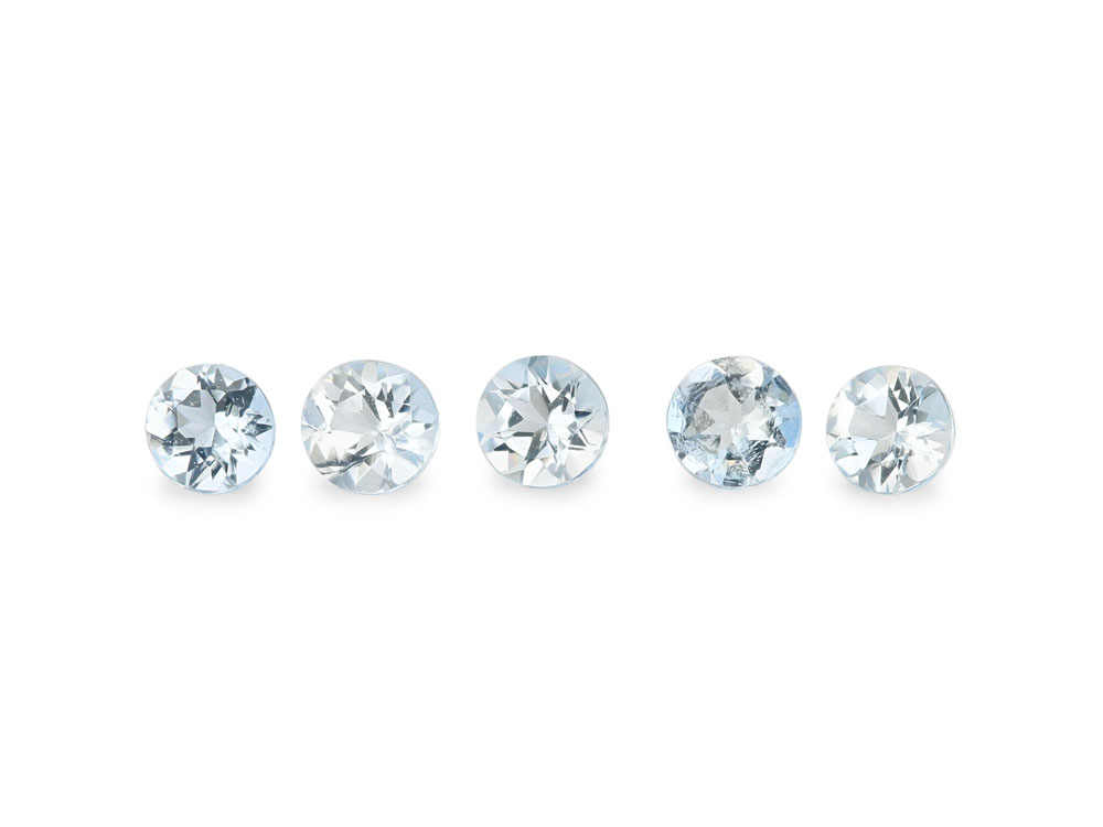 Aquamarine 2.25mm Round Light