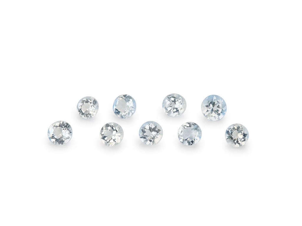 Aquamarine 1.50mm Round Dark Blue