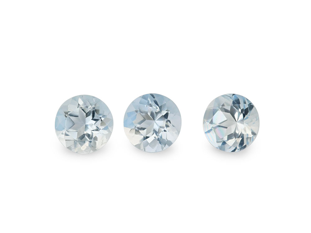 Aquamarine 3.50mm Round Dark