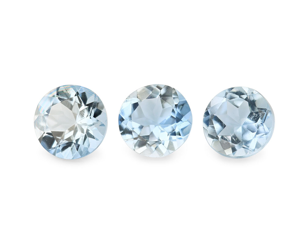 Aquamarine 4.50mm Round Dark Blue