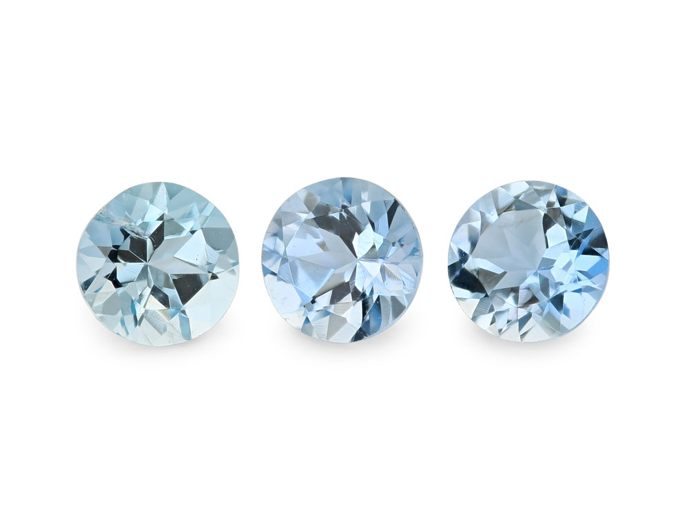 Aquamarine 4.50mm Round Mid Blue