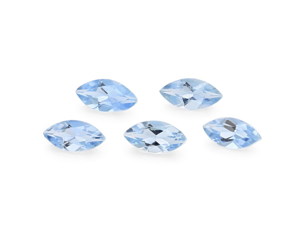 Aquamarine 5x2.5mm Marquise Dark Blue