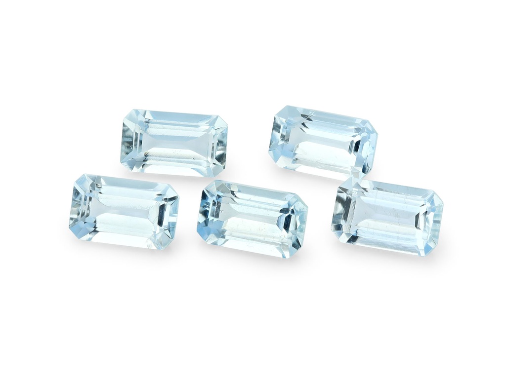 Aquamarine 5x3mm Emerald Cut