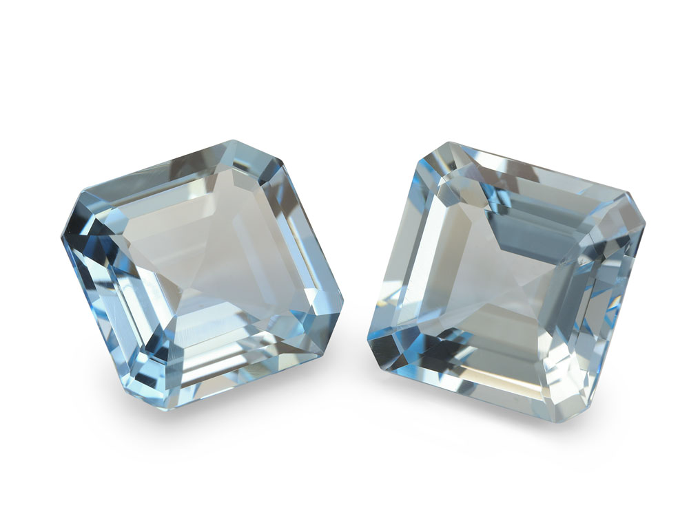 Aquamarine 9.00mm Square Emerald Cut