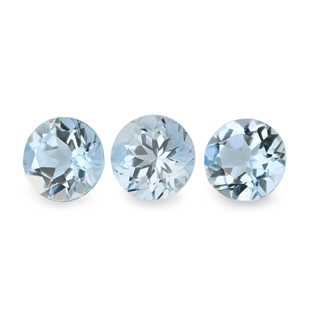 Aquamarine 3.00mm Round Dark