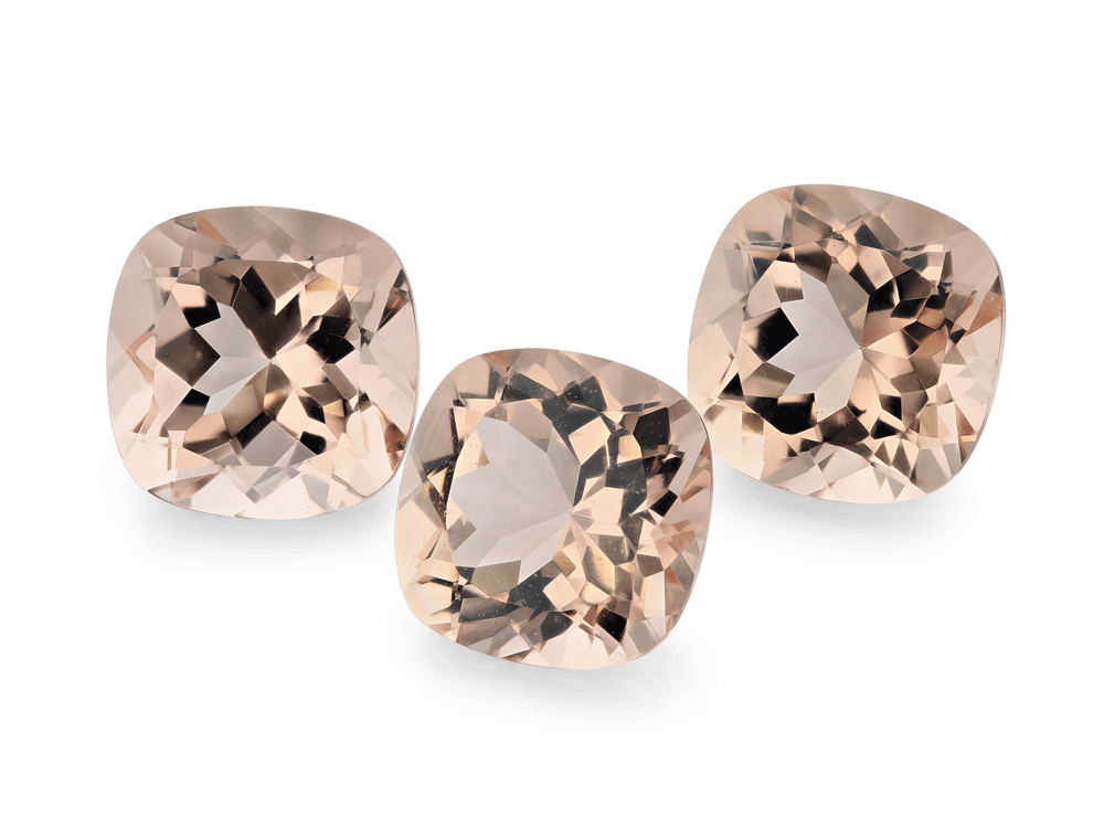 Morganite 9.00mm Square Cushion Apricot