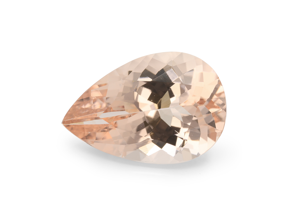 Morganite 12x8mm Pear Shape Pink Peach