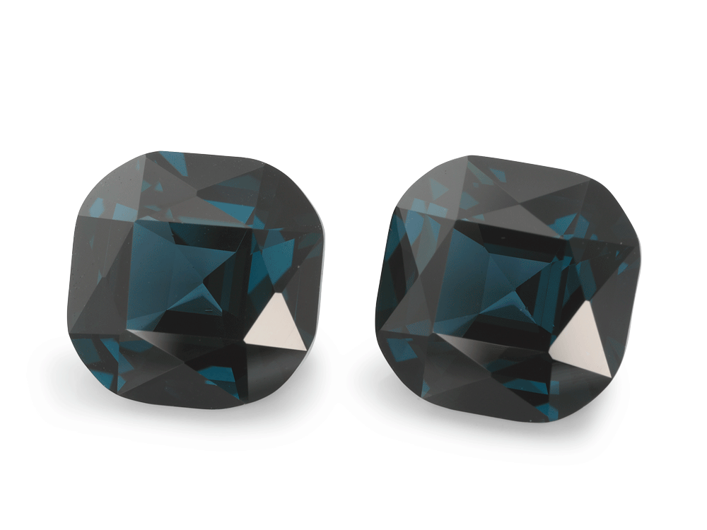 Spinel 8.2x8.1mm Cushion Blue