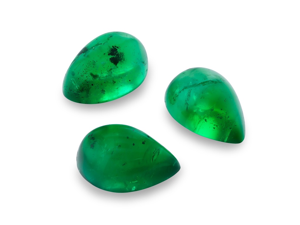 Emerald 6x4mm Pear Shape Cabochon