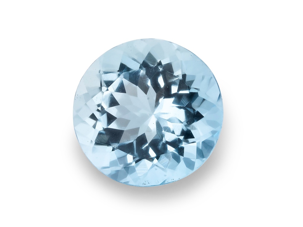 Aquamarine 8.10mm Round Mid Blue