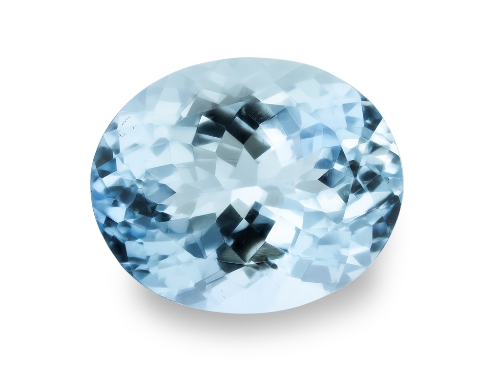 Aquamarine 11.1x9.1mm Oval Mid Blue