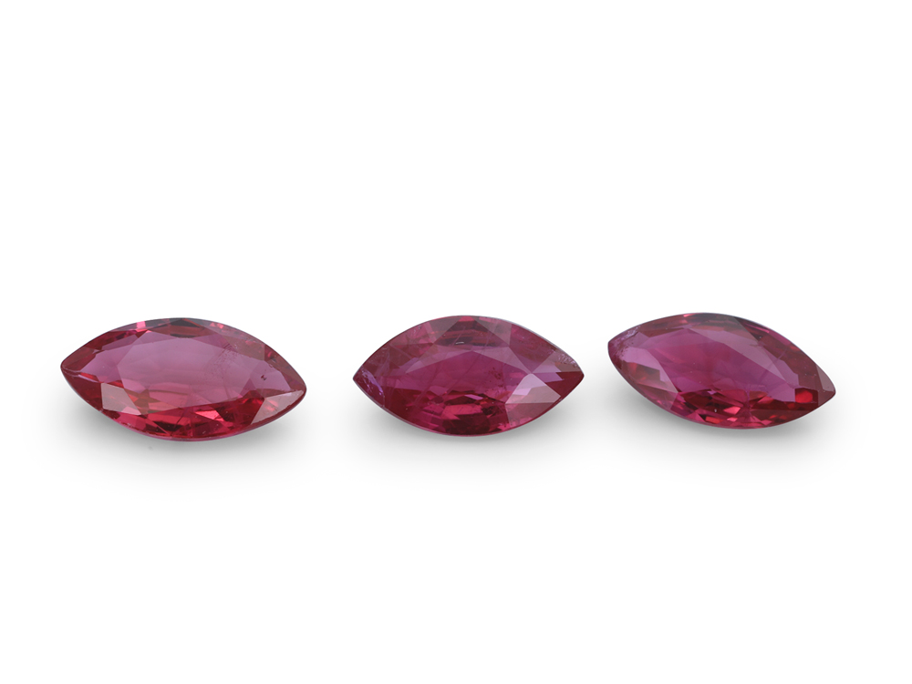 Ruby 6x3mm Marquise Pink Red