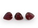 Ruby 5x4mm+/- Pear Shape Dark Red