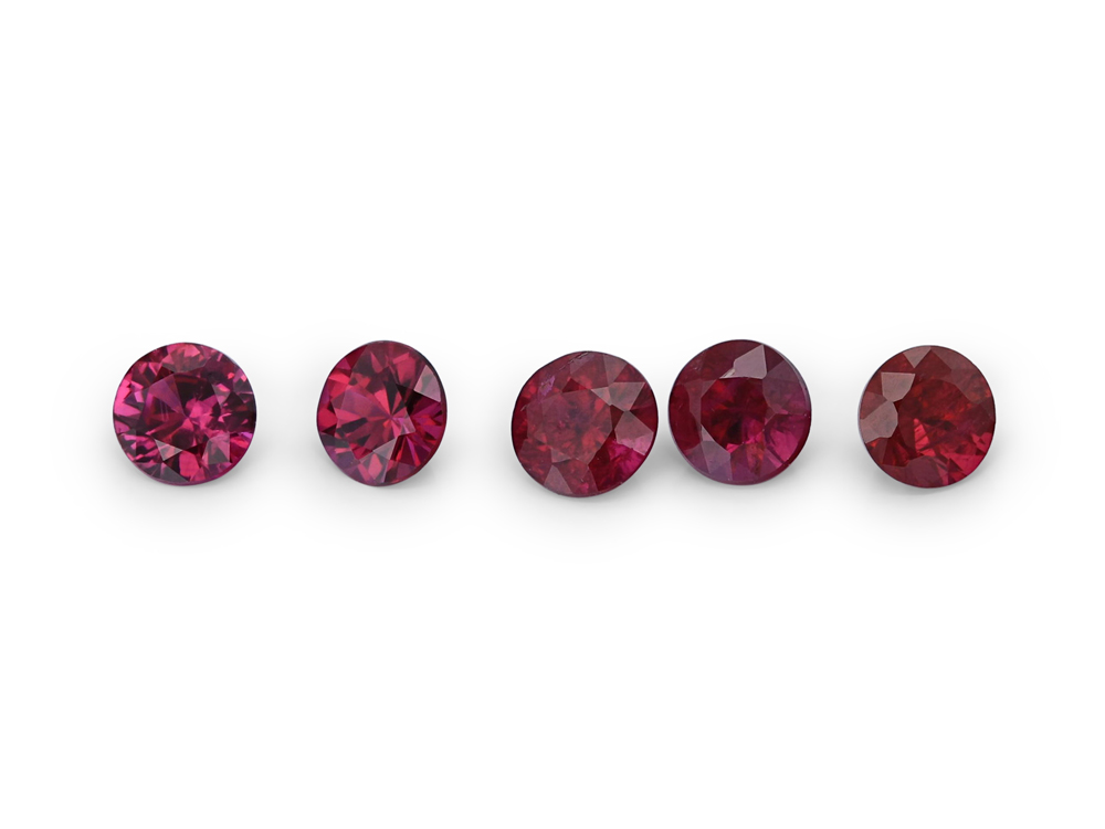 Ruby 2.25mm Round Red