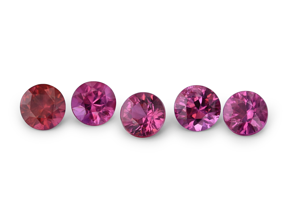 Ruby 2.75mm Round Pink Red 