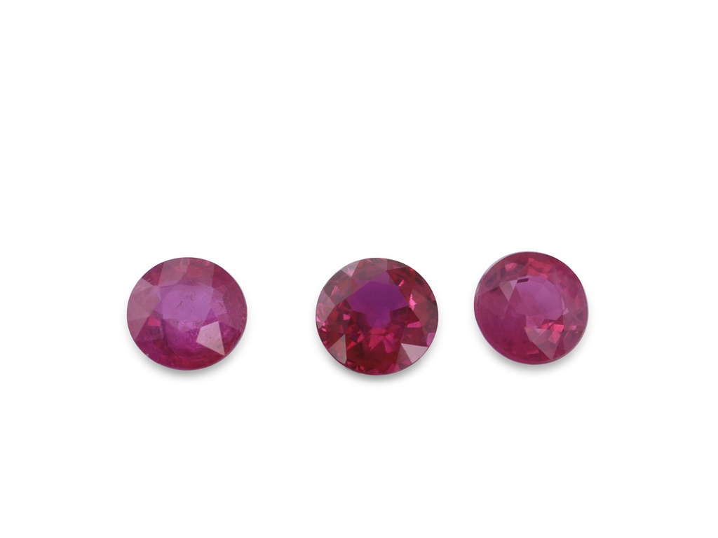 Ruby 3.75mm Round Mid Pink